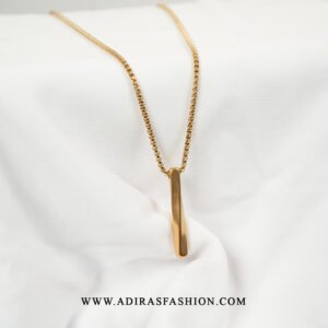 Gold Bar Twisted Pendant