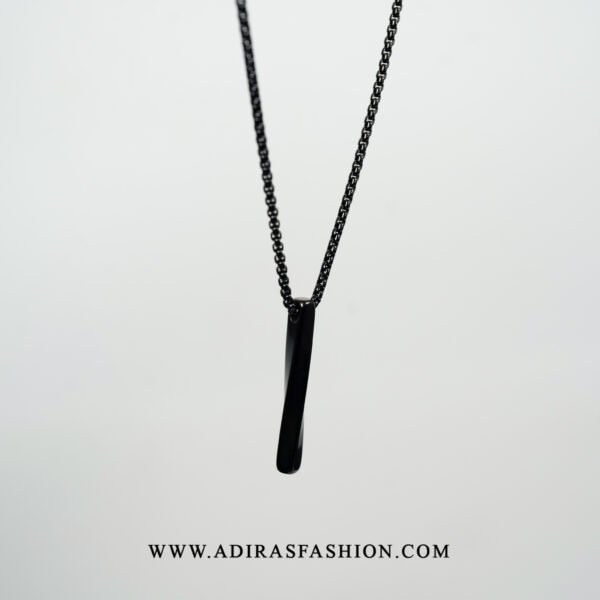 Black Bar Twisted Pendant