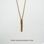 Gold Bar Twisted Pendant