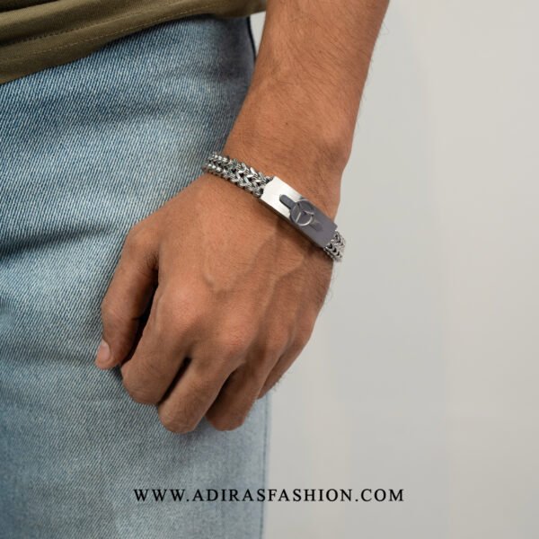 Phoenix Titanium Silver Mercedes Bracelet